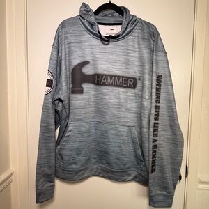 Hammer Bowling Gear Blue Men's Hoodie L/XL 100% Polyester